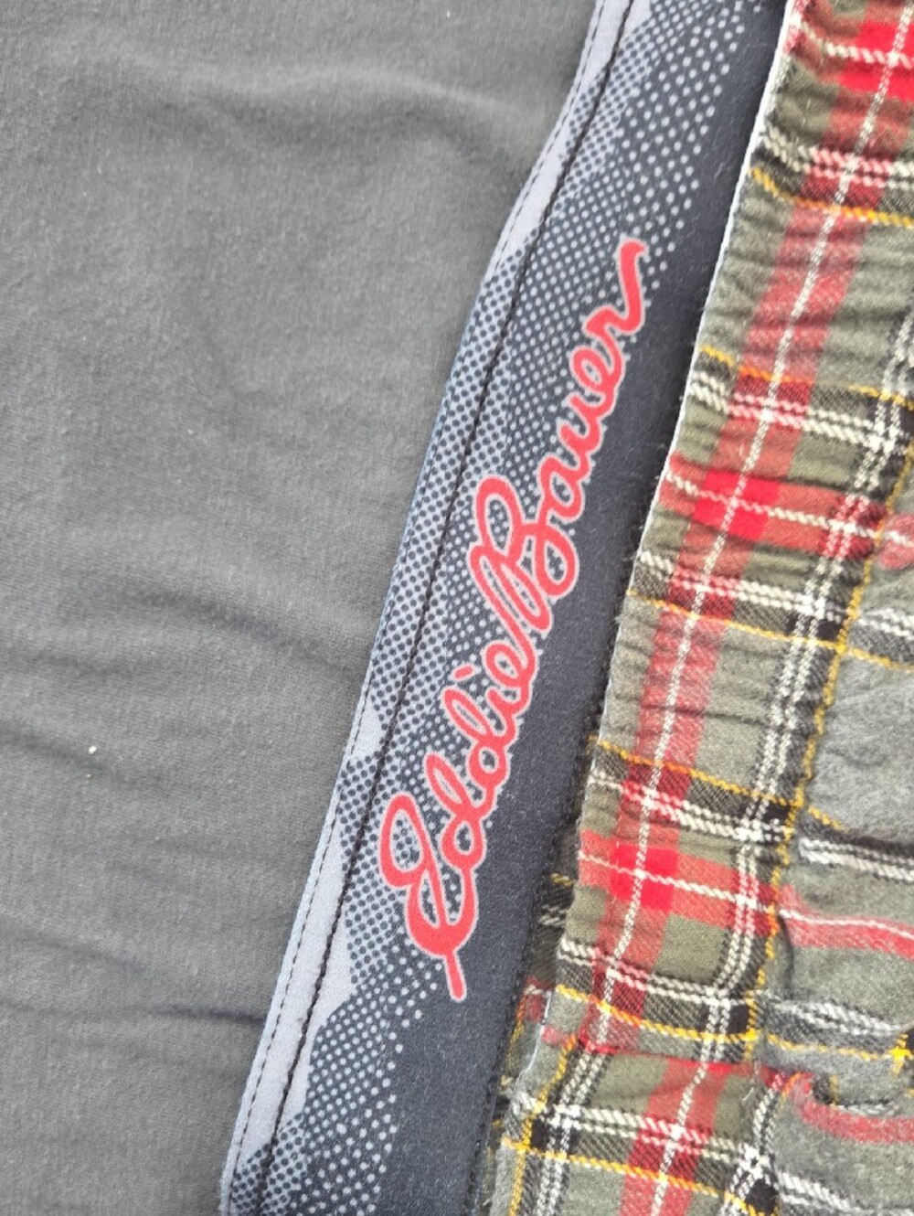 True Classic Tee & Eddie Bauer Men’s Pj's Bottoms. Short Sleeve Crew Tee in Gray - Picture 3 of 4